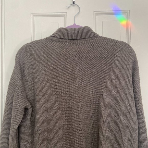 Lululemon Cozy Calling Turtleneck Ribbed Sweater - Cotton / Yak - Gray - L - Picture 5 of 10